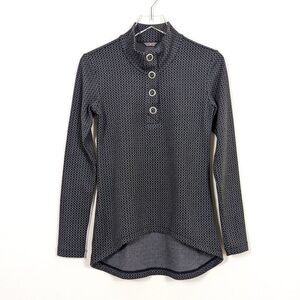 Merrell Gray Patterned 1/4 Pullover Women's Small